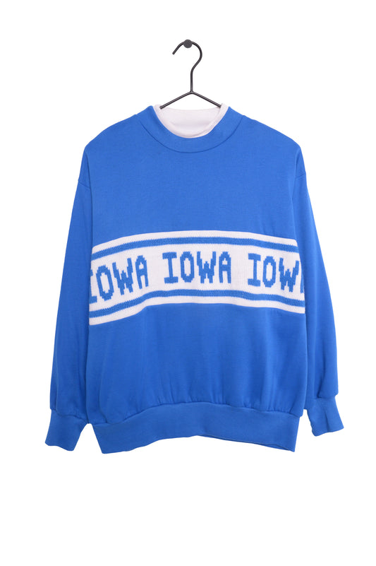 Iowa Knit Panel Sweatshirt