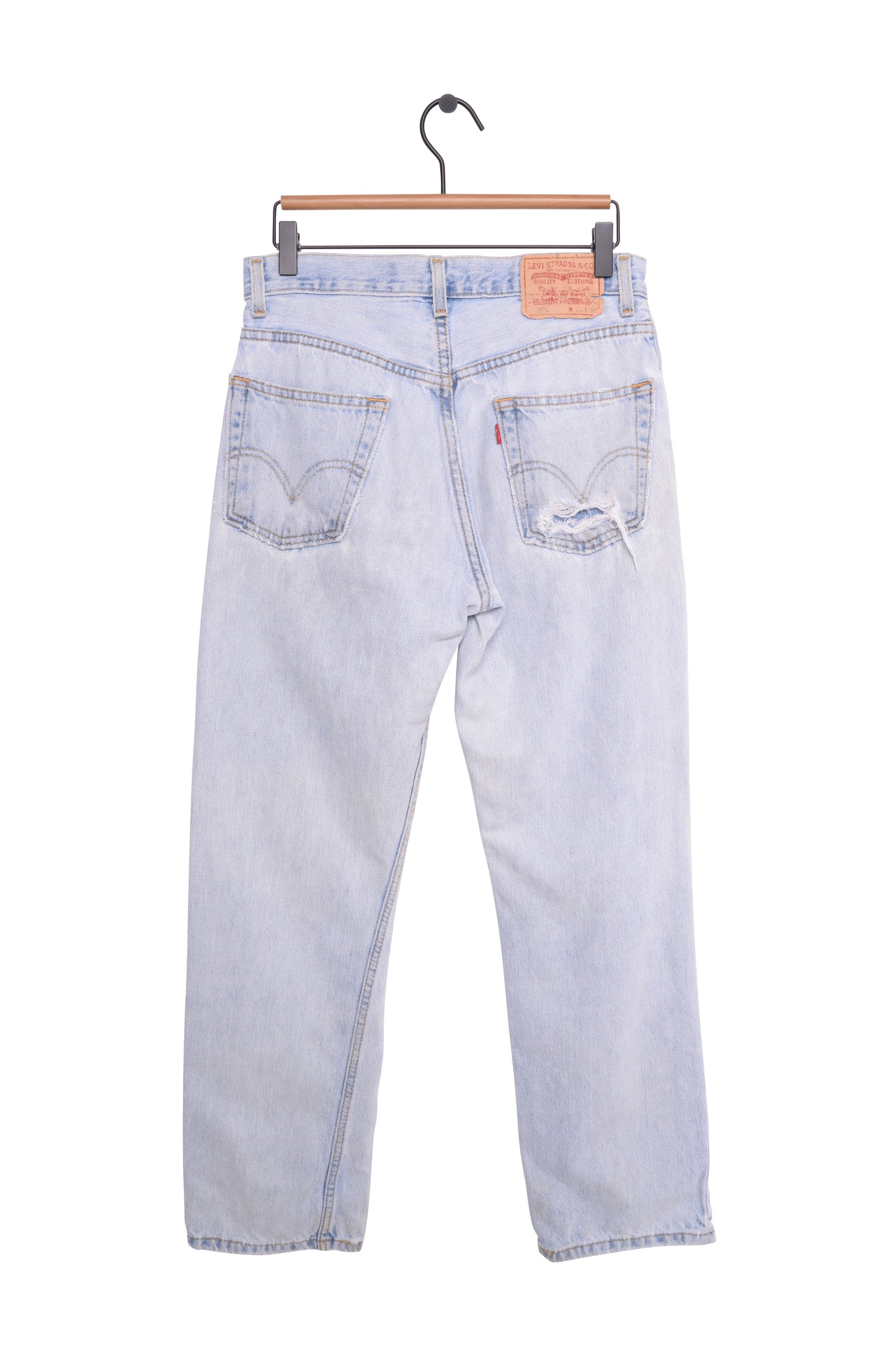 Faded Levi's Straight 505 Jeans 30W x 29L