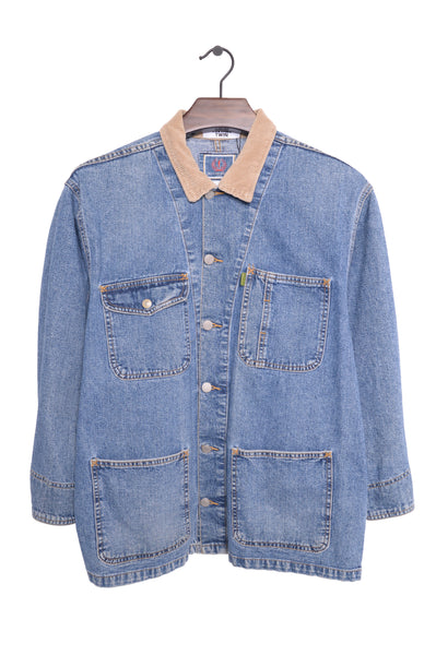 1990s Espirit Denim Work Jacket USA Free Shipping - The 1990s Espirit Denim Work Jacket USA Free Shipping - The