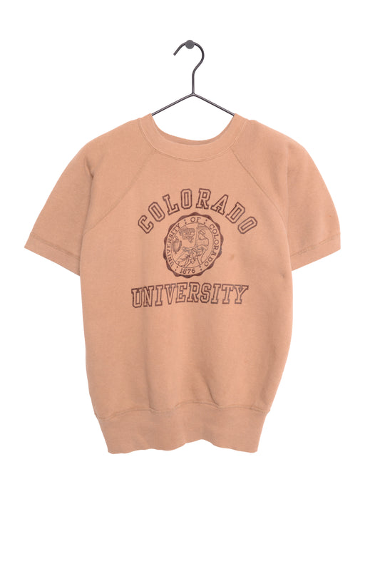 1960s University of Colorado Short Sleeve Sweatshirt