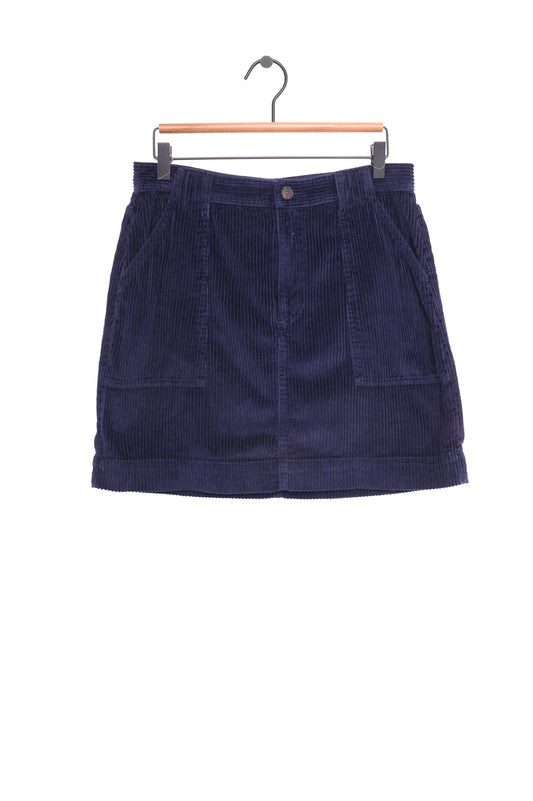 Navy Gap Corduroy Mini Skirt