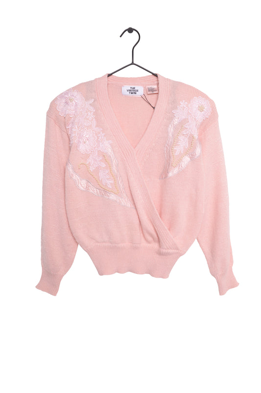 1980s Pastel Sparkle Sweater