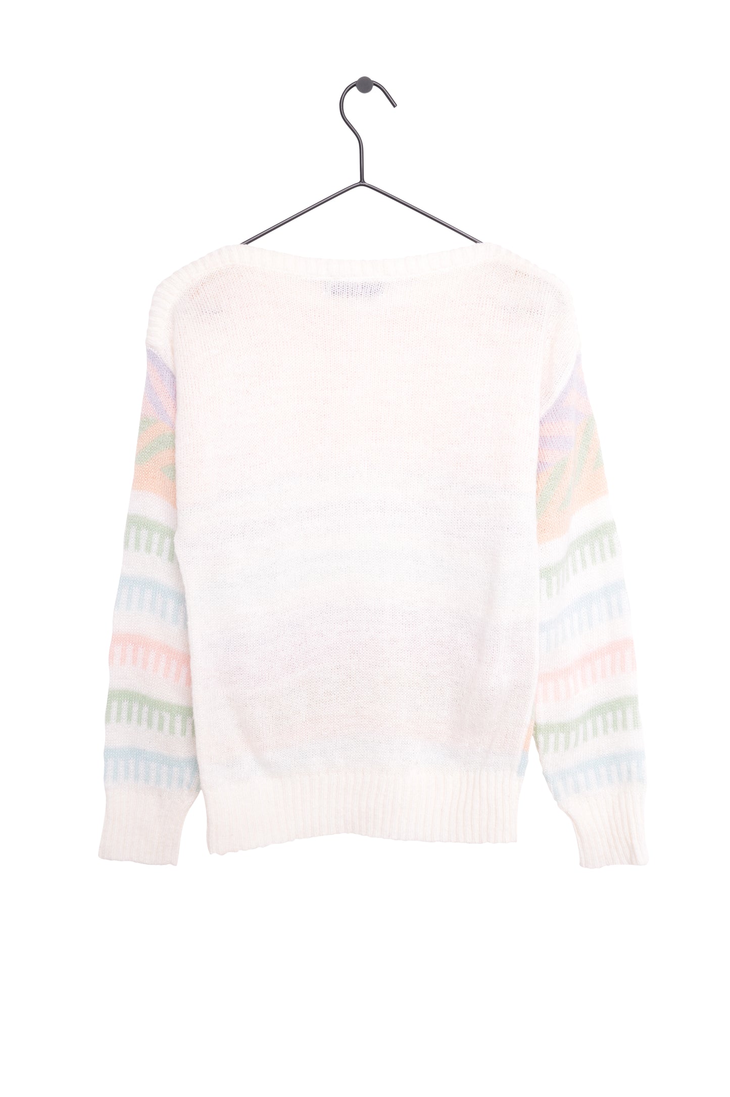 1980s Geometric Pastel Sweater