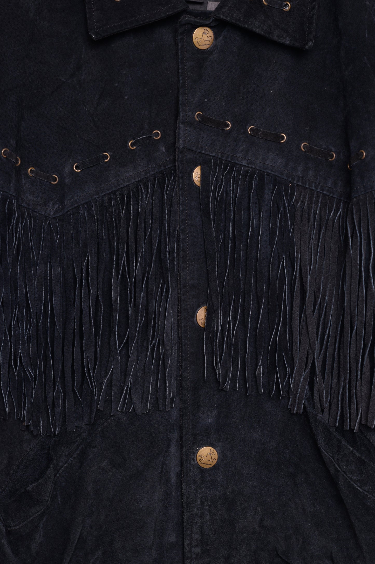 1980s Wilsons Fringe Leather Jacket
