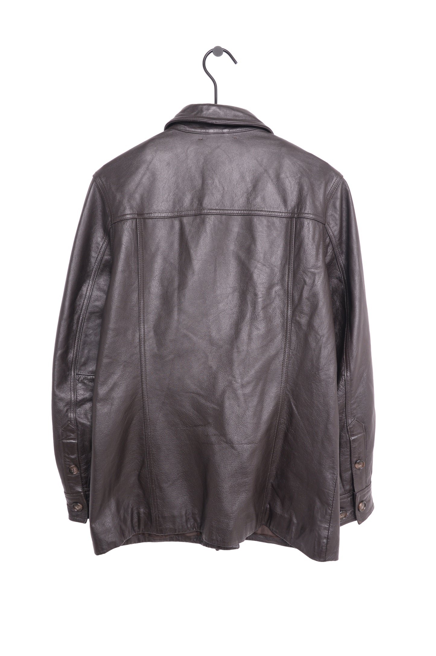 Y2K Brown Leather Jacket
