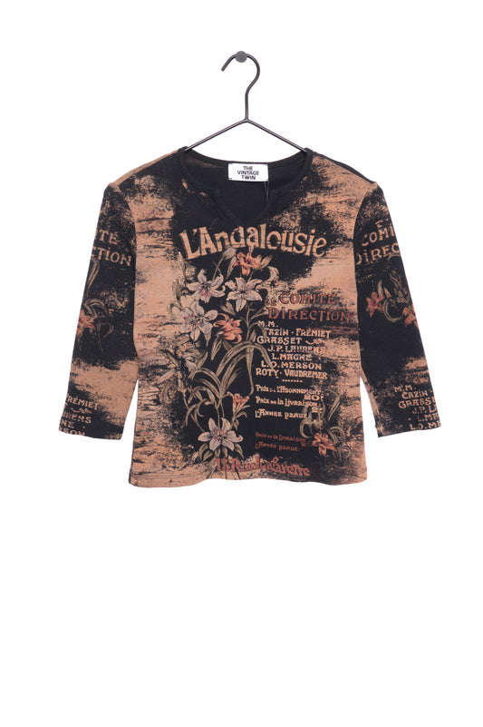 Y2K Rhinestone All-Over Top