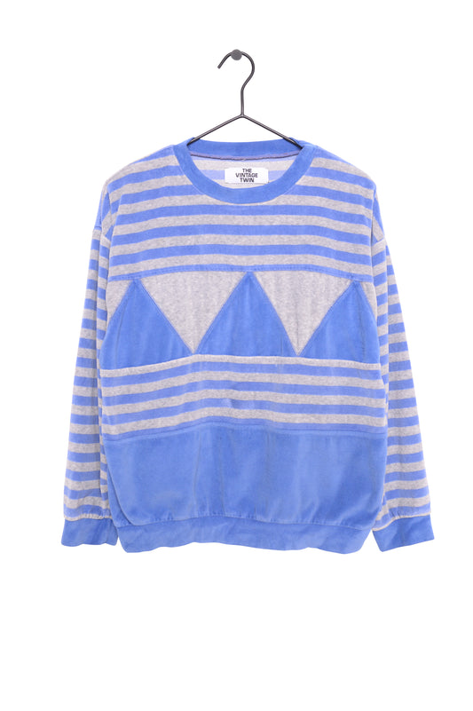Colorblock Velour Sweatshirt