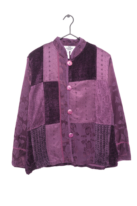 1990s Chenille Patchwork Jacket
