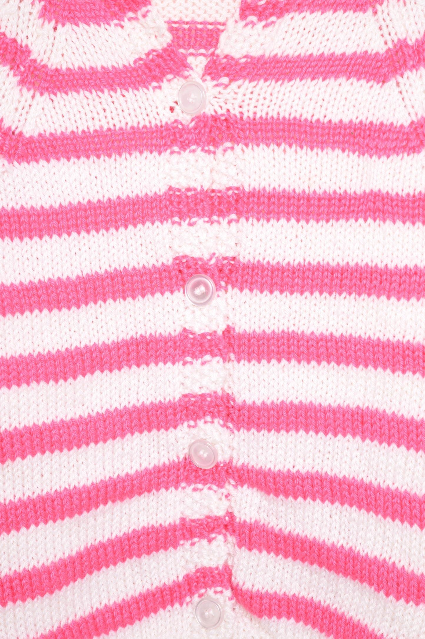 Pink Striped Cardigan