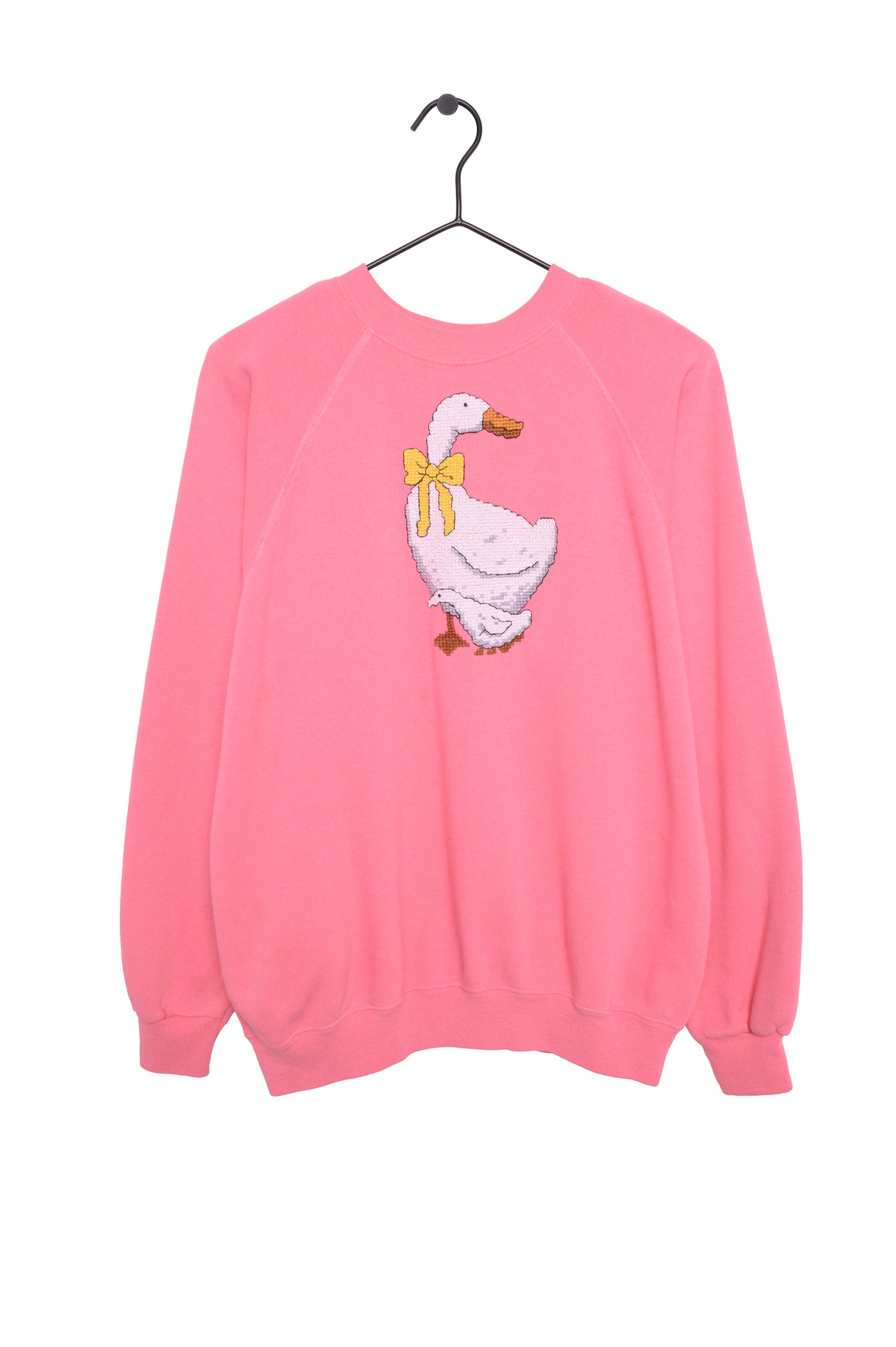 1980s Cross Stitch Goose Sweatshirt USA