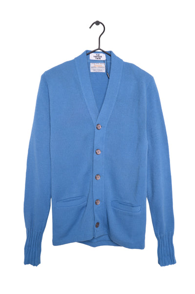 1960's〜THE Blye SHOP VINTAGE ニットカーディガン 1960s Blue Cardigan Free Shipping - The Vintage Twin