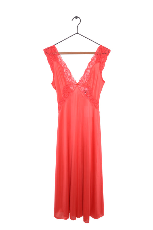 1950s Lace Trim Slip Dress USA