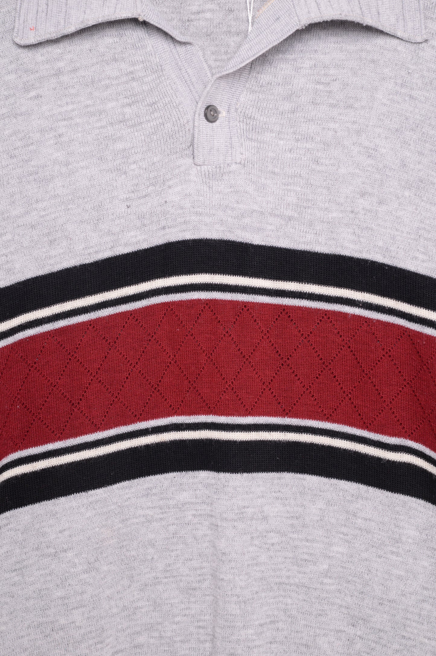1970s Striped Collared Sweater