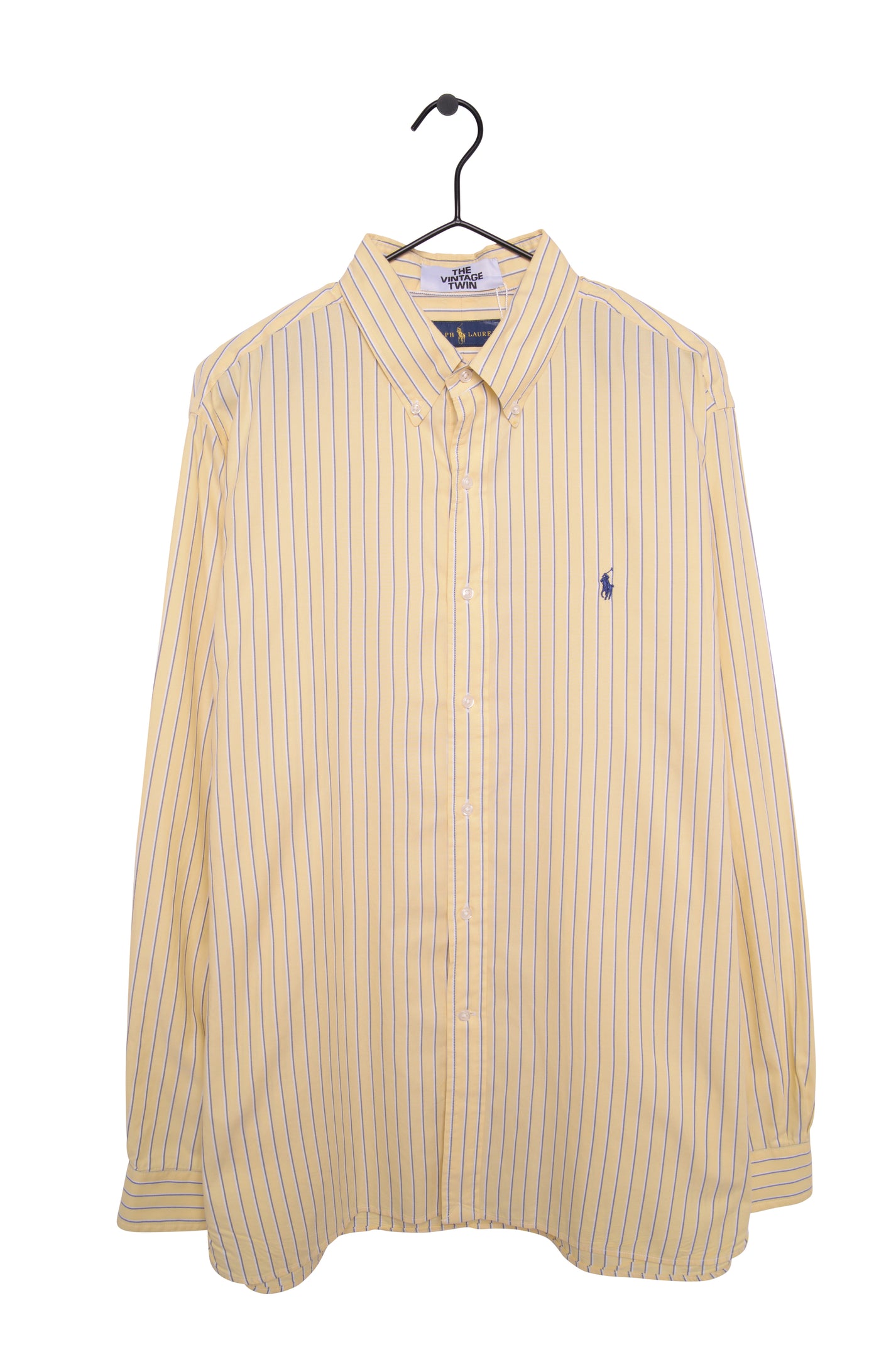 Ralph Lauren CUSTOM FIT long sleeve button down striped shirt men's size L / eaa469330