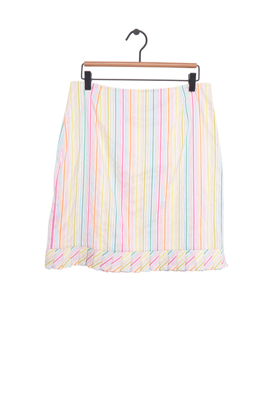 Rainbow Stripe Mini Skirt