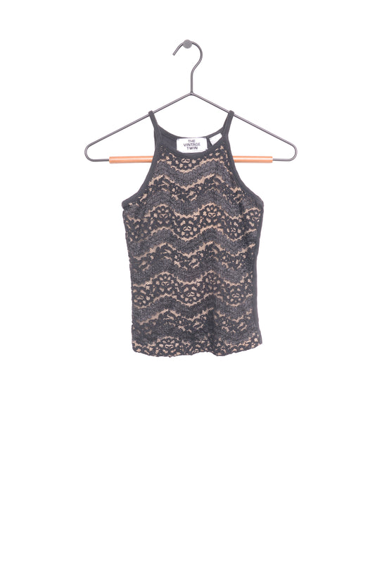 1990s Lace Halter Top