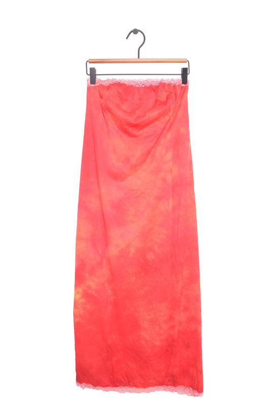 Hand-Dyed Marble Maxi Skirt