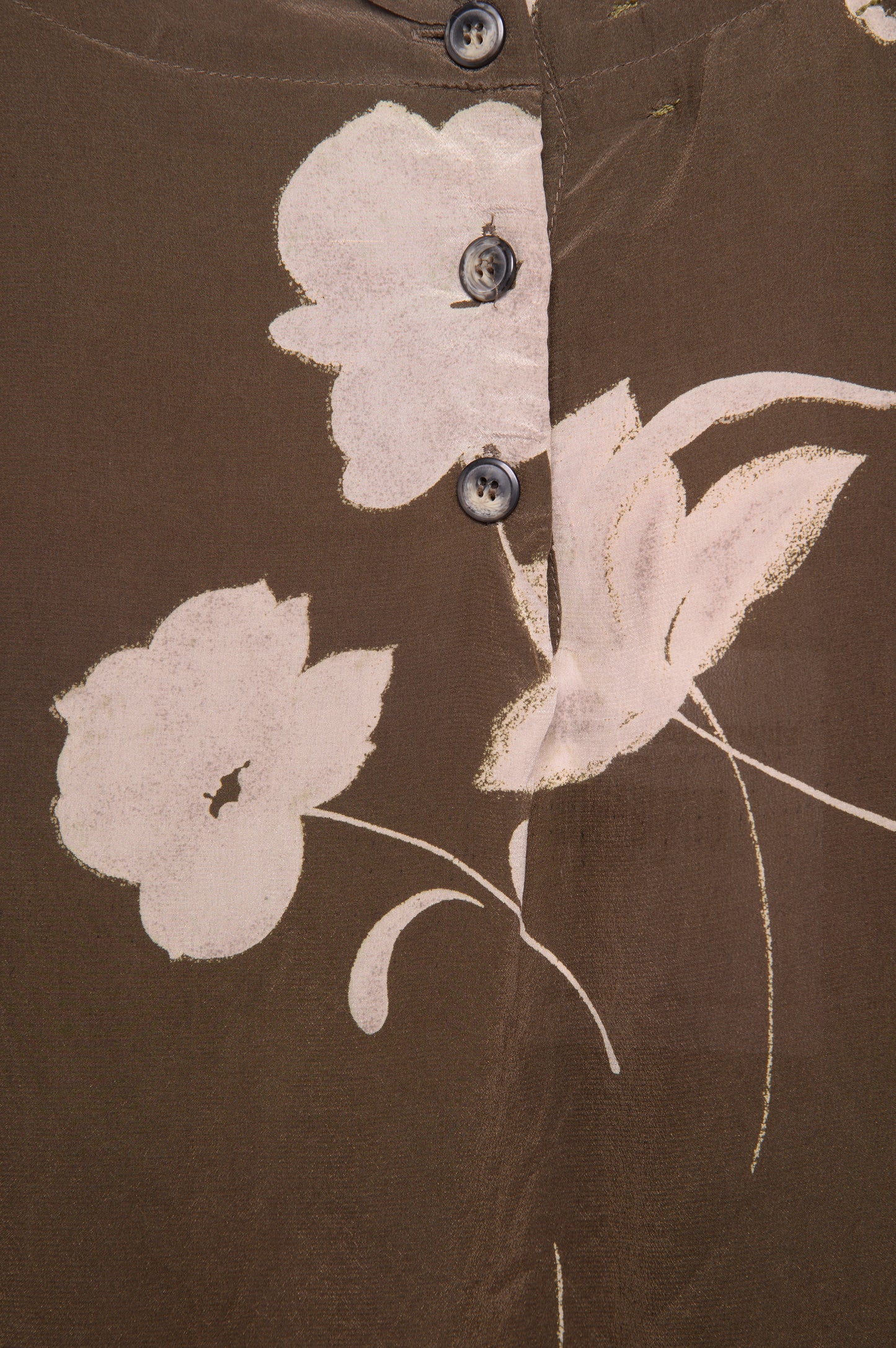 1990s Floral Silk Top