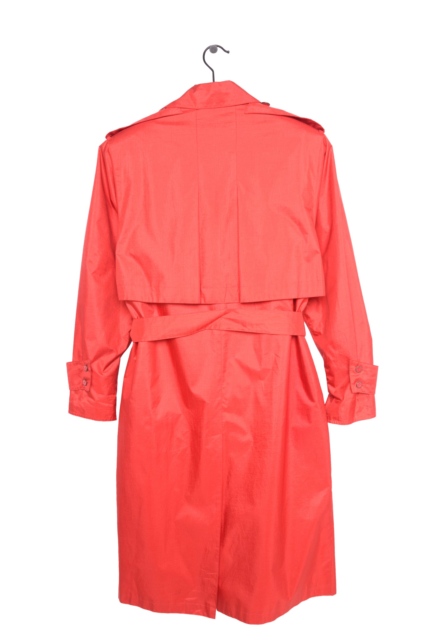 1980s Red Trench Coat
