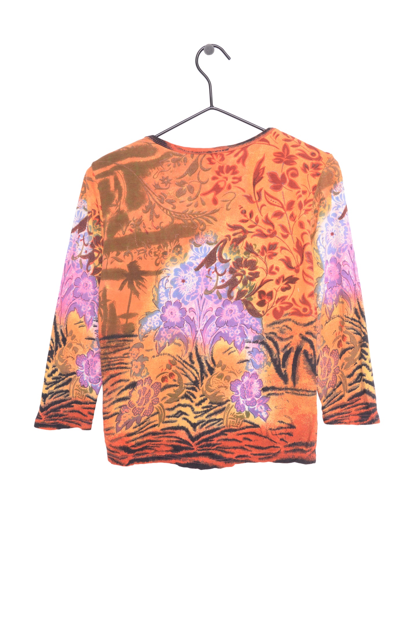 Y2K Beaded Floral All-Over Top