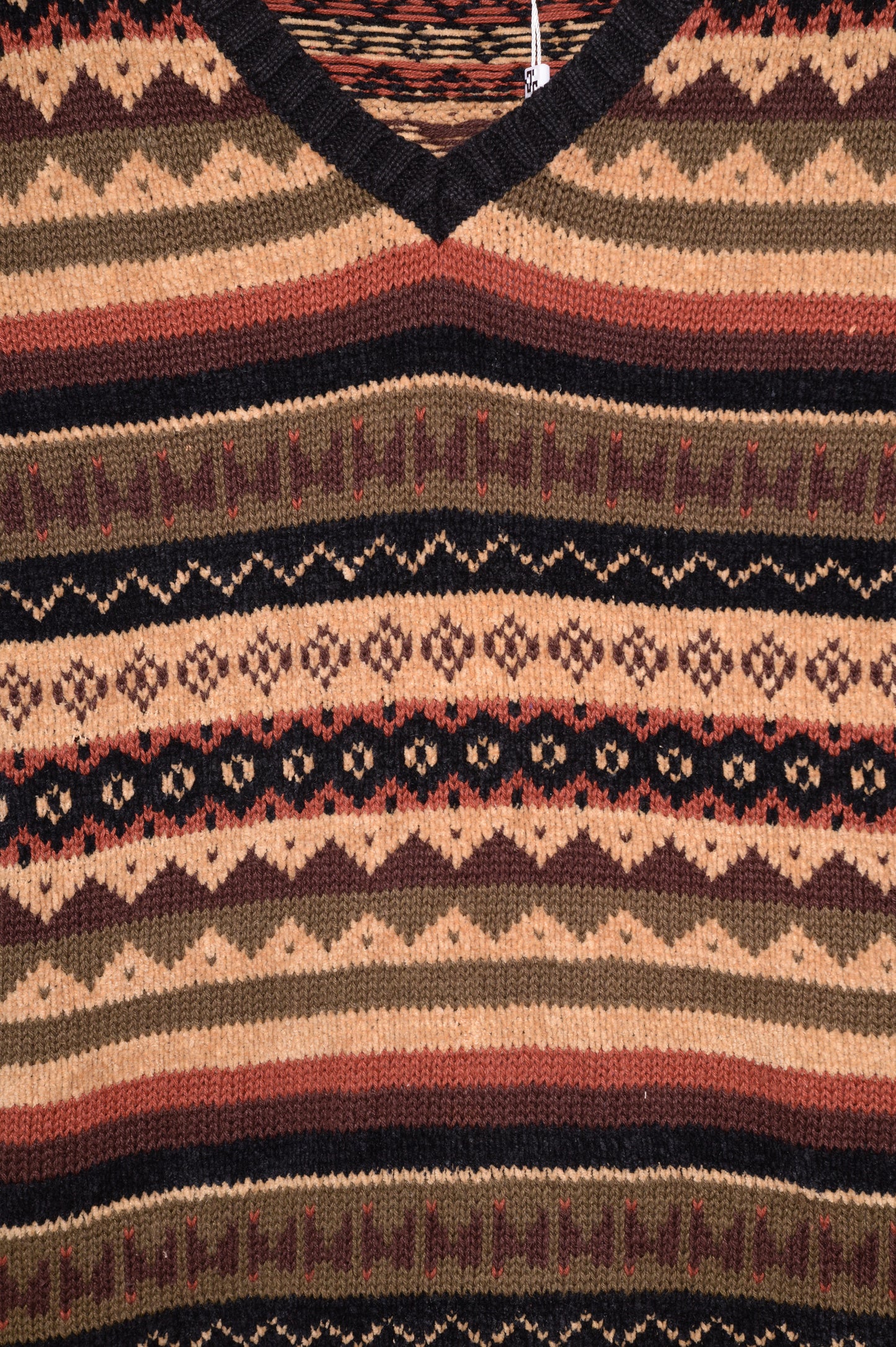 1990s Geometric Silk Sweater Vest
