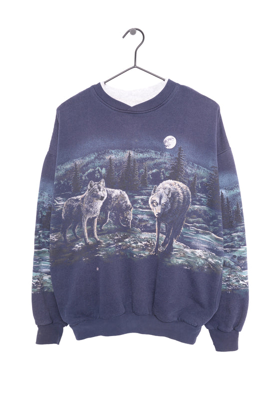 Faded Wolves All-Over Sweatshirt USA