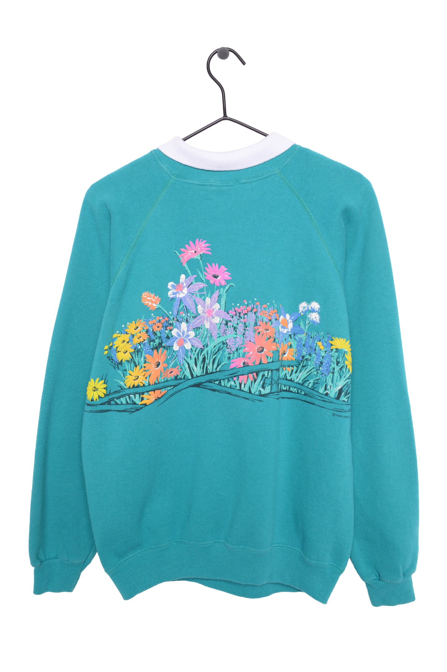 1990 Lace Placid Collared Sweatshirt USA