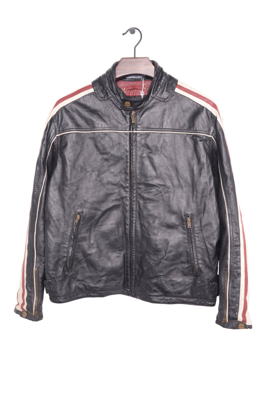 1990s Wilson's Leather Moto Jacket