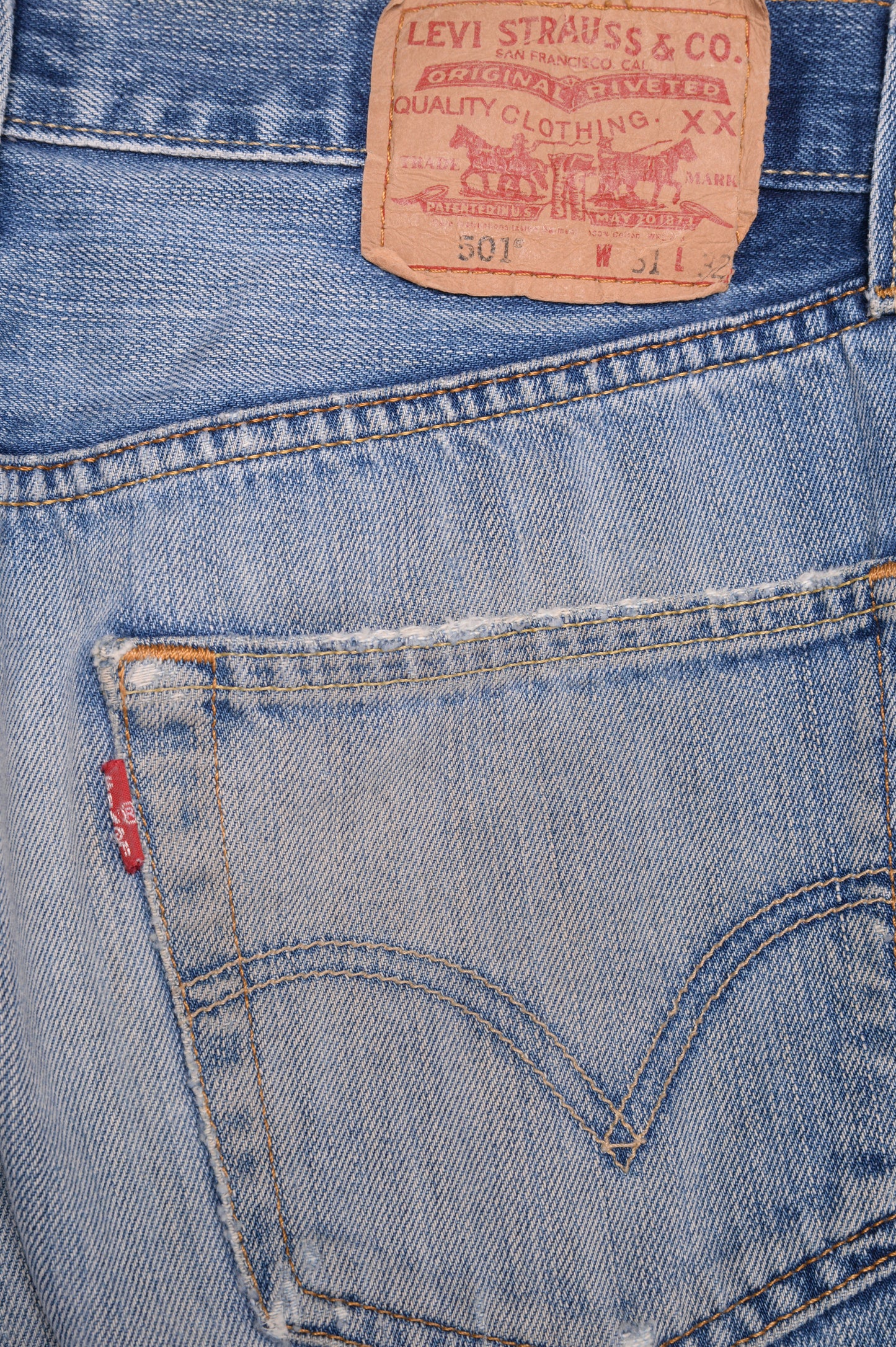 Faded Straight 501 Levi's Jeans 30W x 31L
