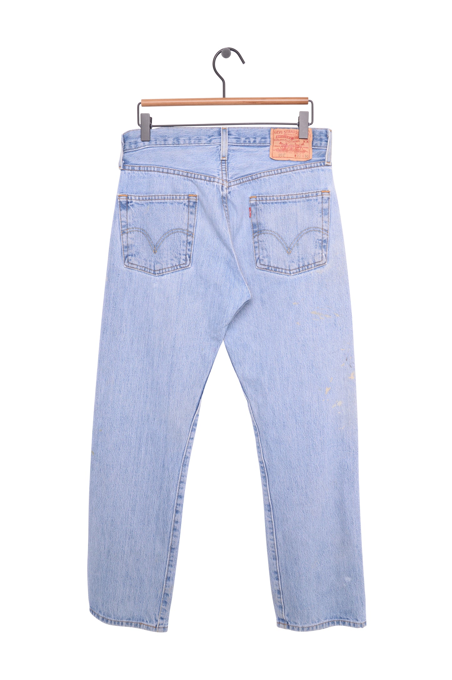 Faded Straight Levi's 501 Jeans 30W x 29L