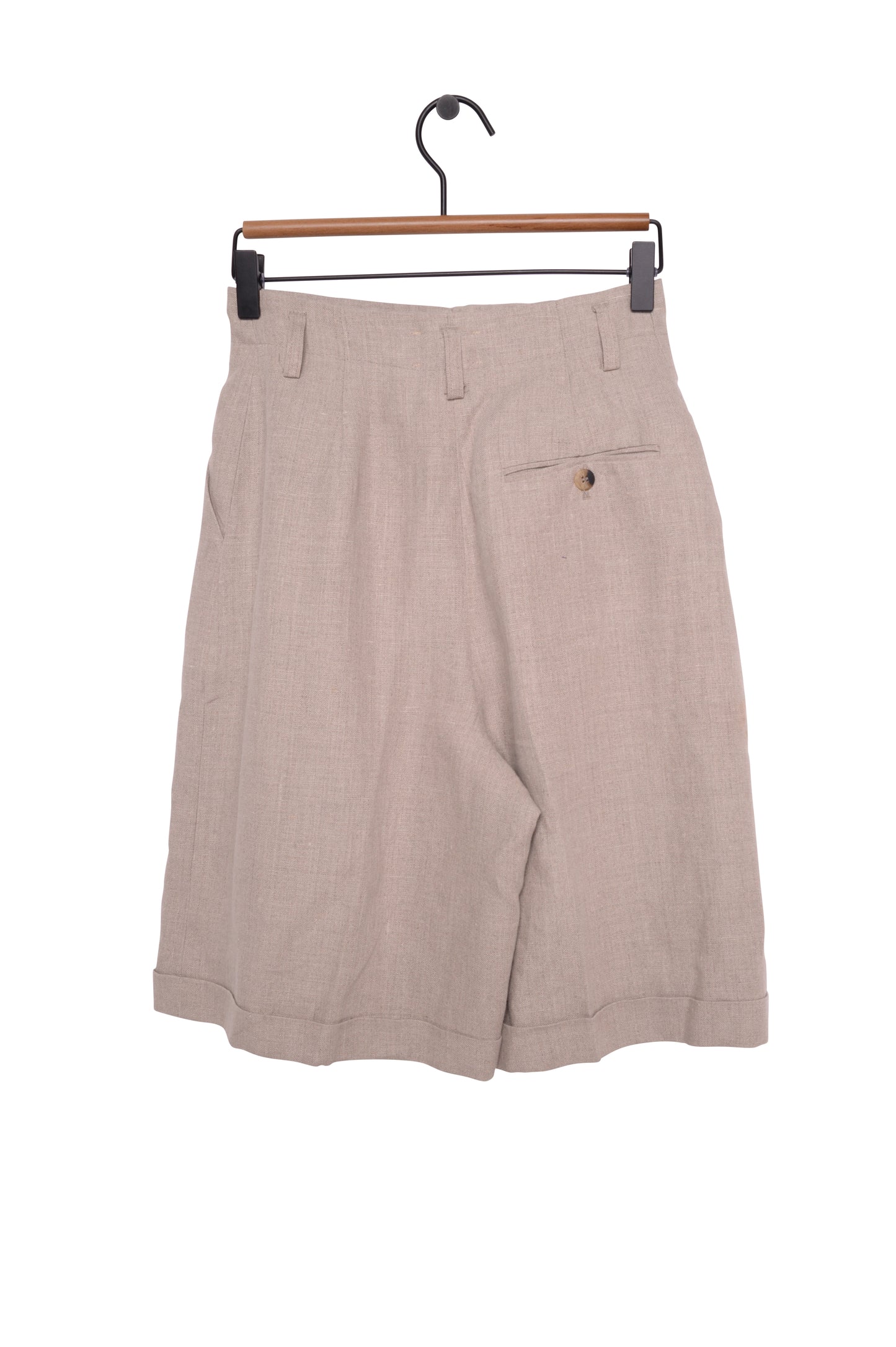 1990s Pleated Linen Shorts