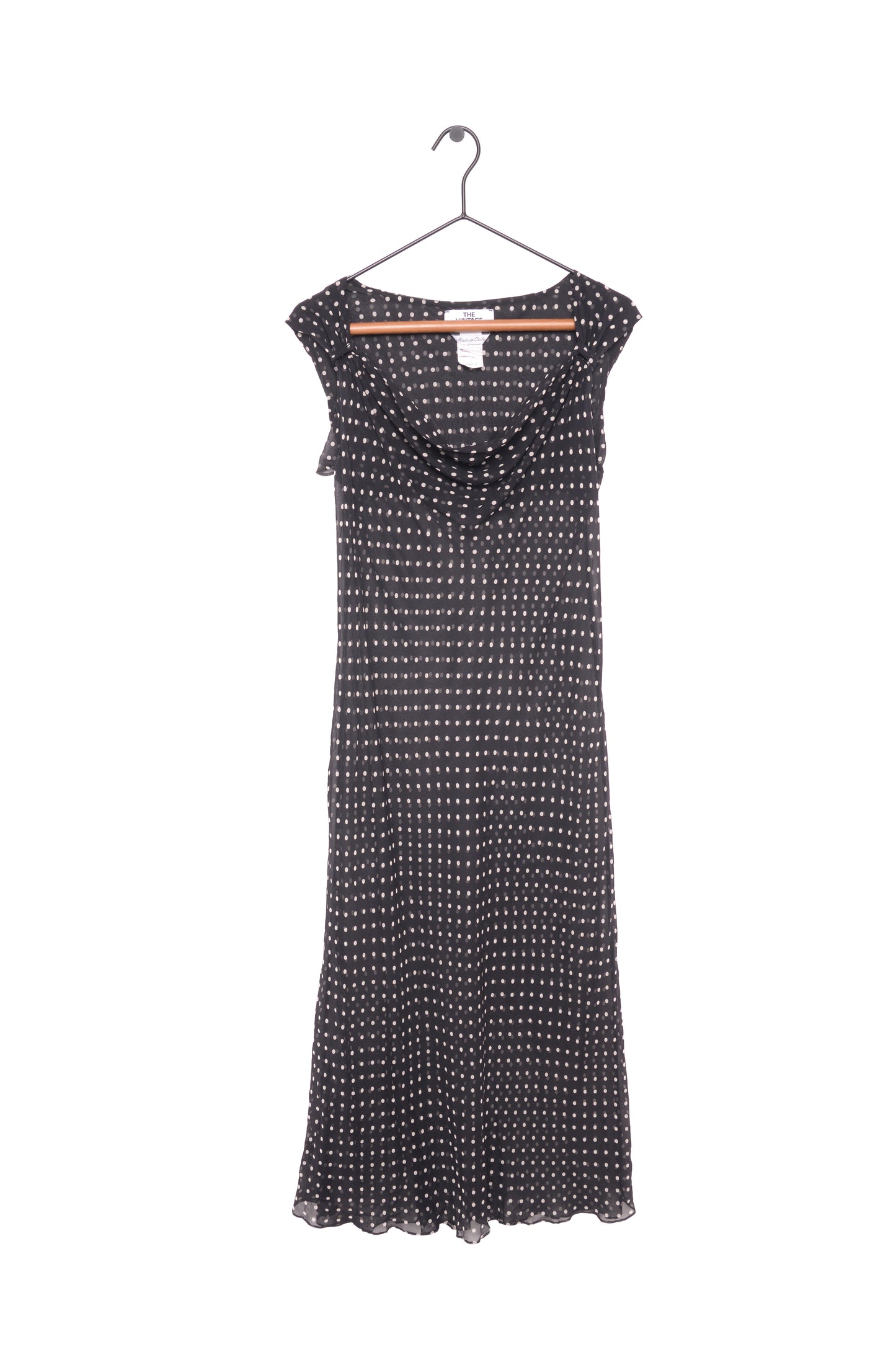 Sheer Silk Polka Dot Midi Dress – The Vintage Twin Sheer Silk Polka Dot Midi Dress – The Vintage Twin