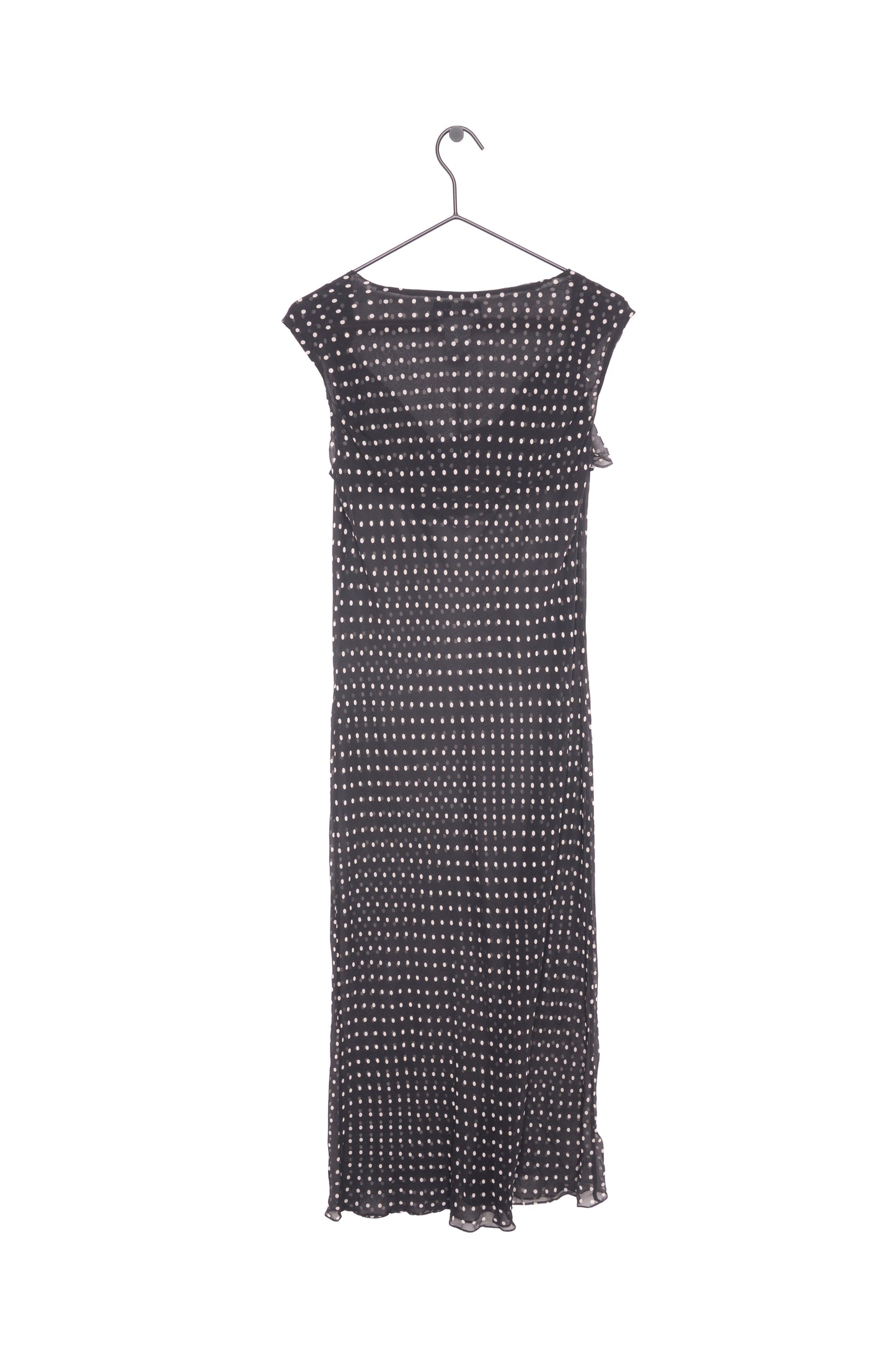Sheer Silk Polka Dot Midi Dress The Vintage Twin Sheer Silk Polka Dot Midi Dress The Vintage Twin