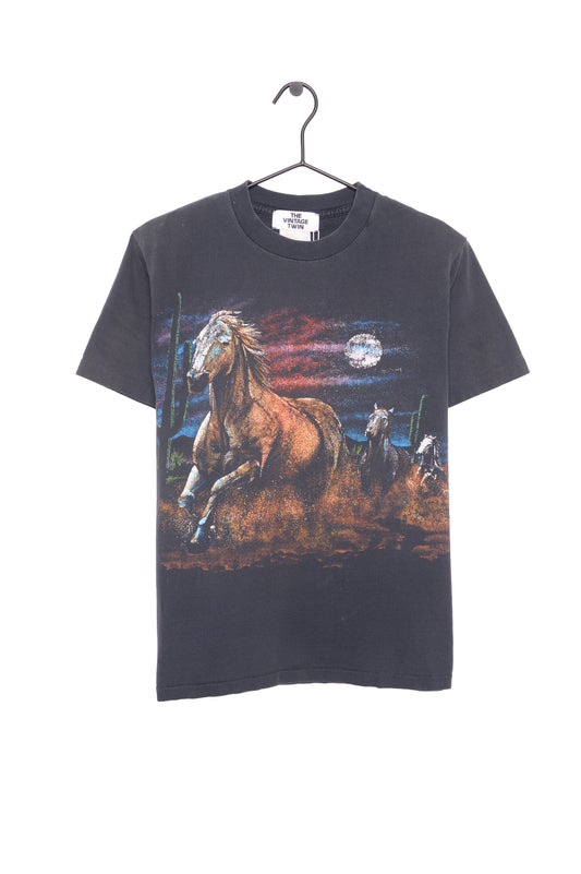 1990s Faded Horses All-Over Tee