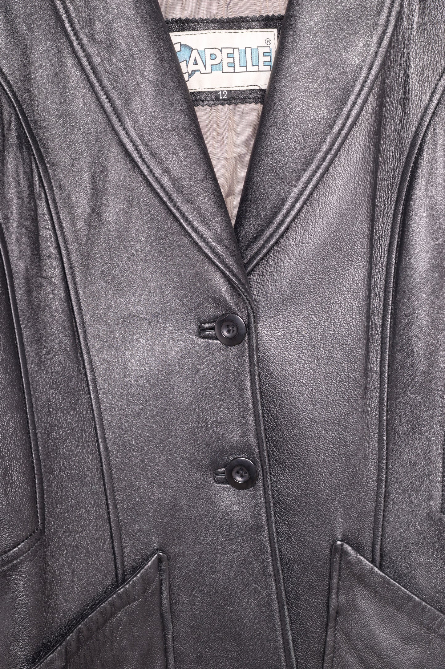 1990s Mid Length Leather Jacket