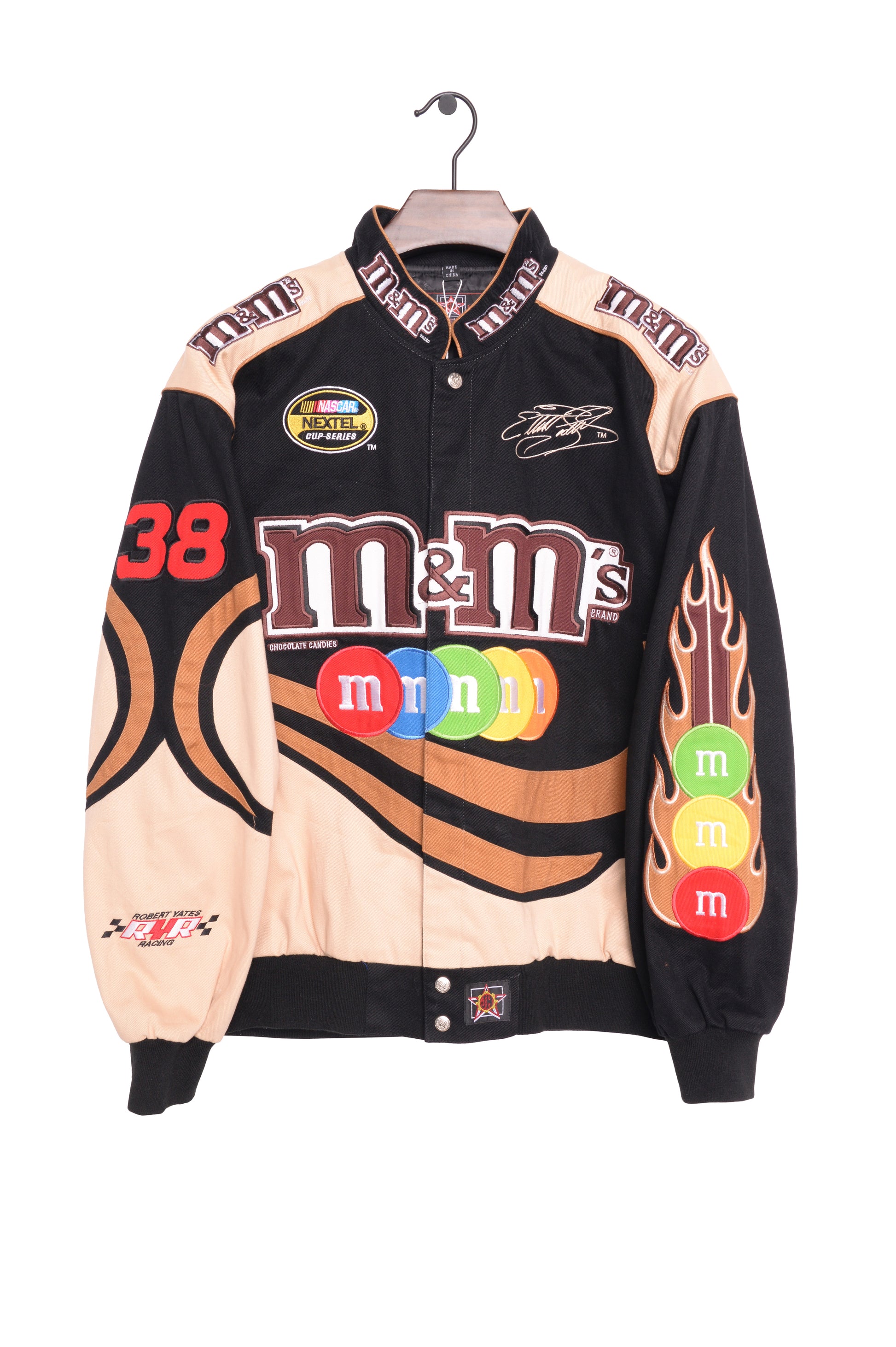 Cropped Race Car Windbreaker M&M NASCAR Racing Jacket – The