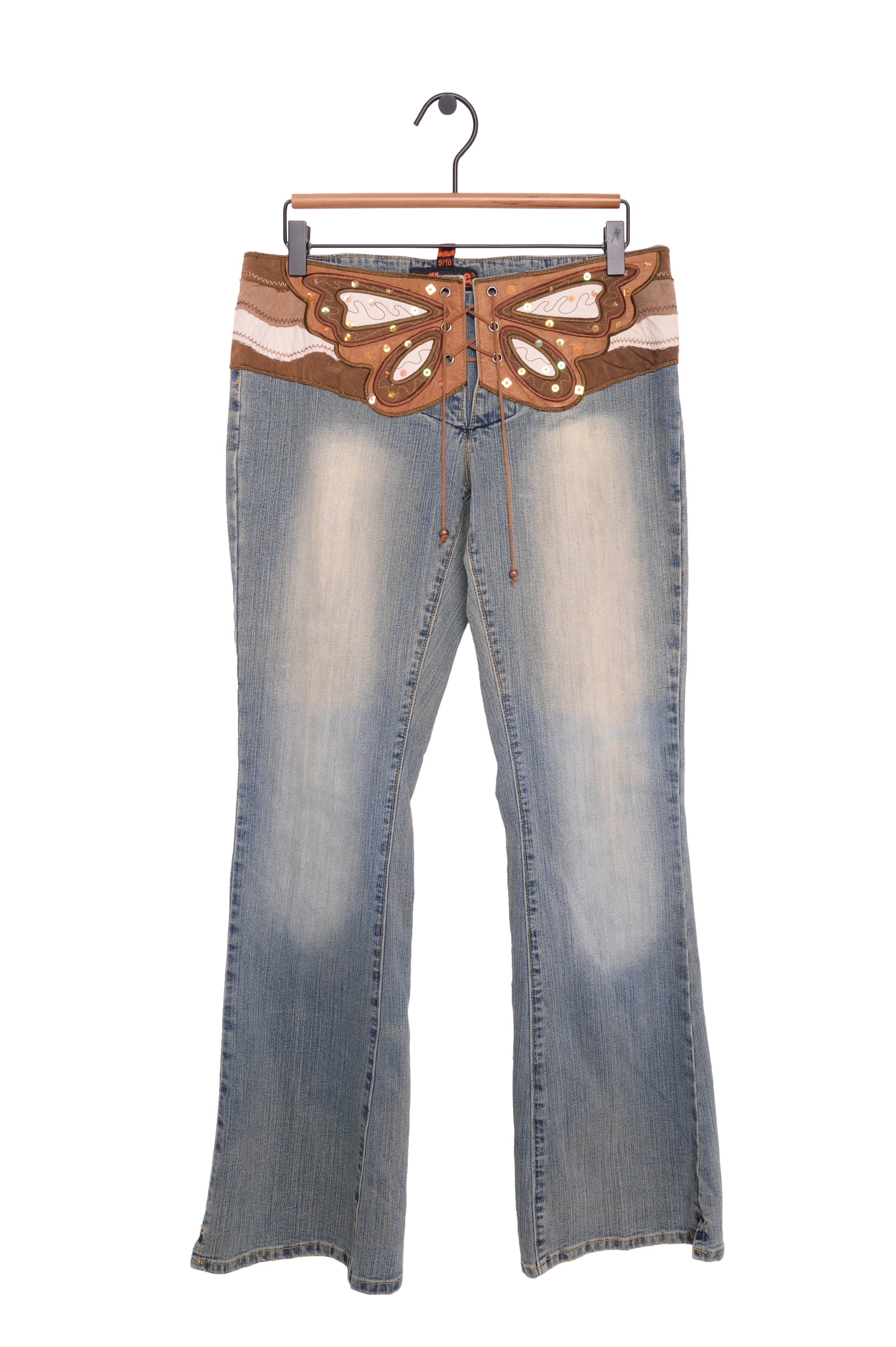 Y2K Faded Butterfly Jeans – The Vintage Twin