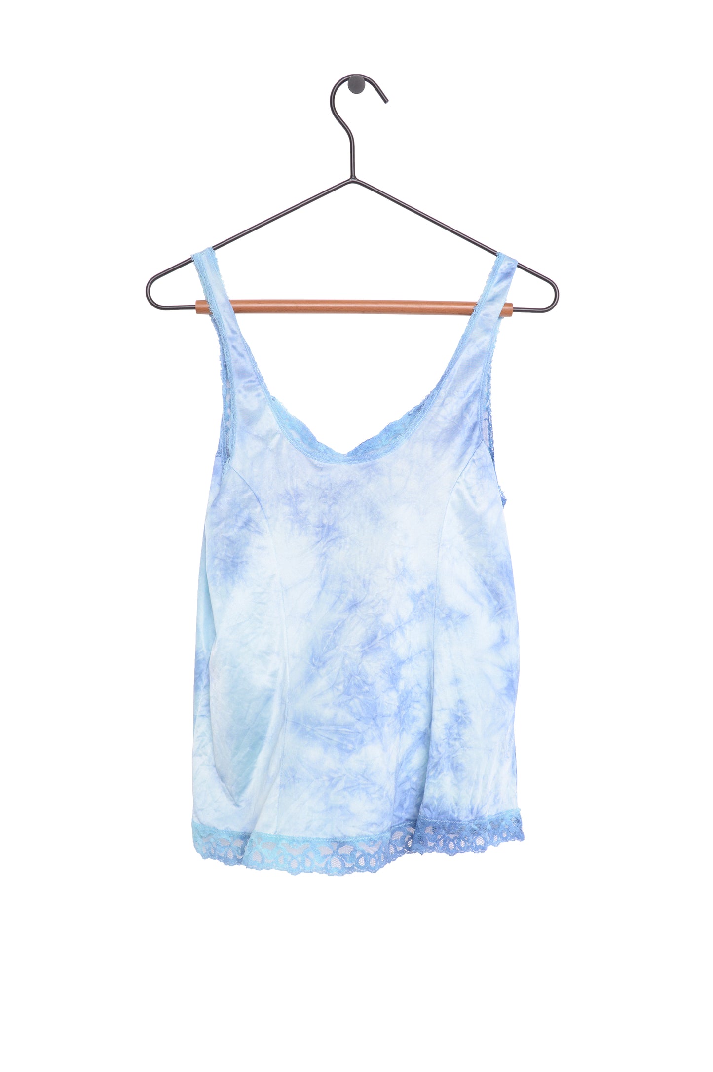 Hand-Dyed Lace Trim Slip Top