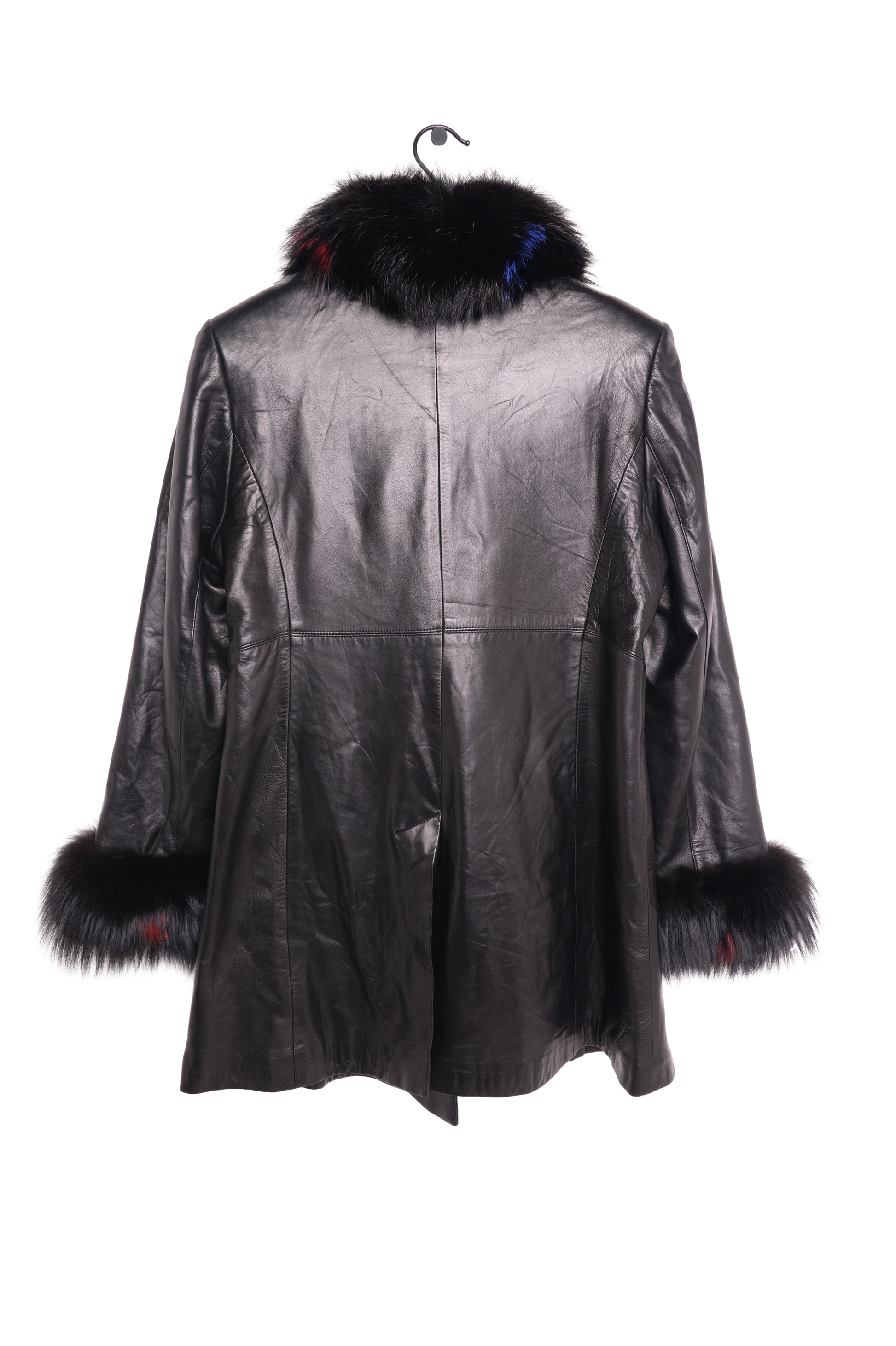 Fur Trim Leather Jacket USA – The Vintage Twin1