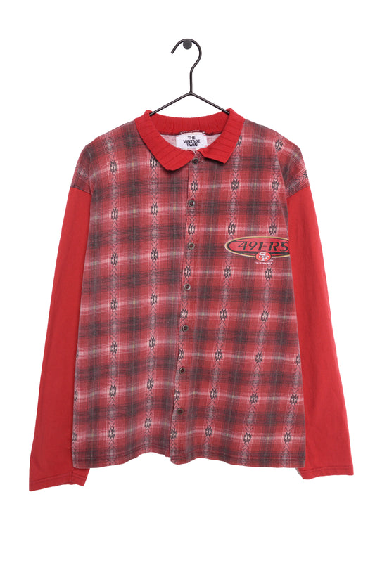Faded San Francisco 49ers Button Down