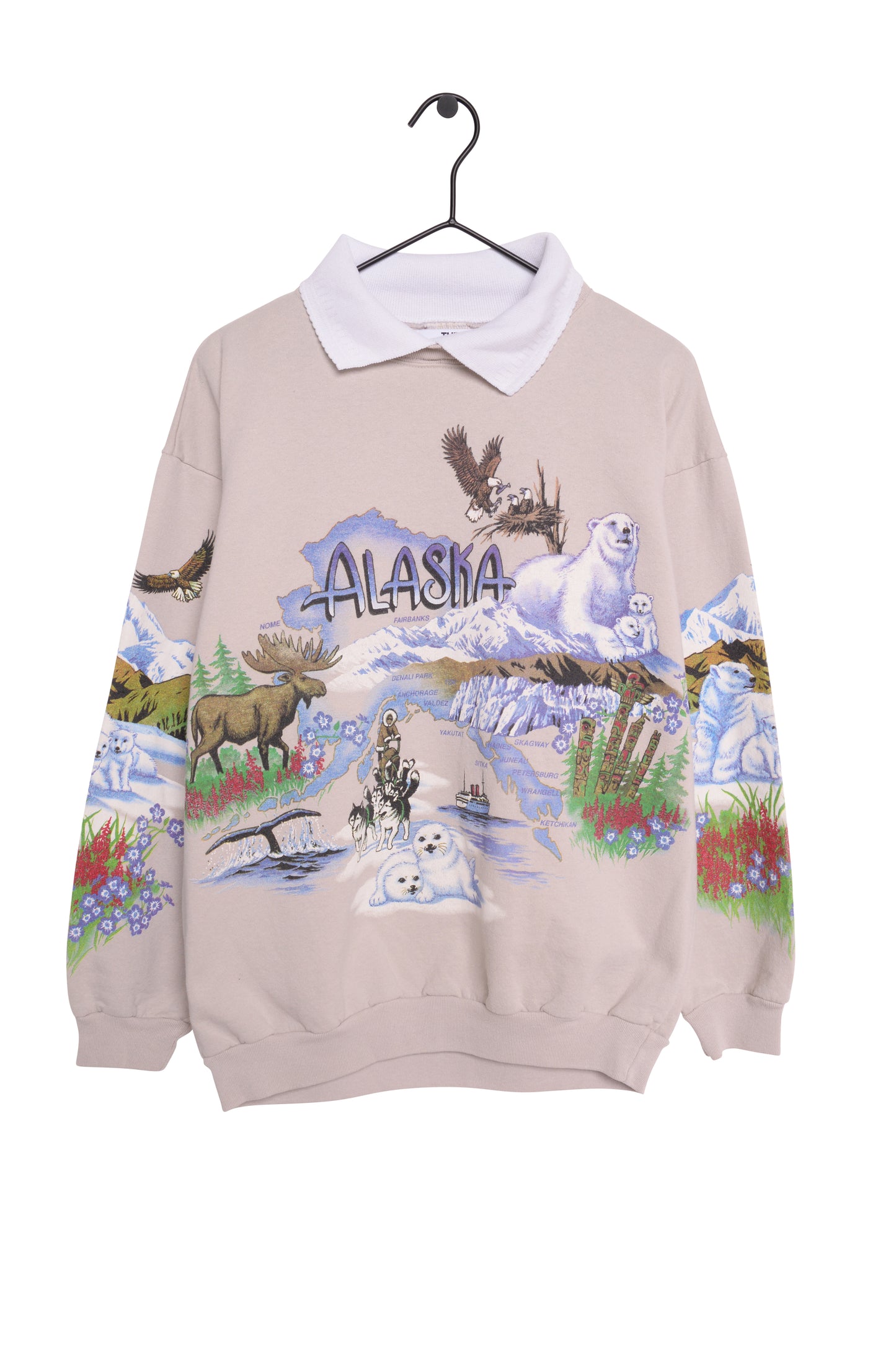 1990s Alaska Wildlife Sweatshirt USA