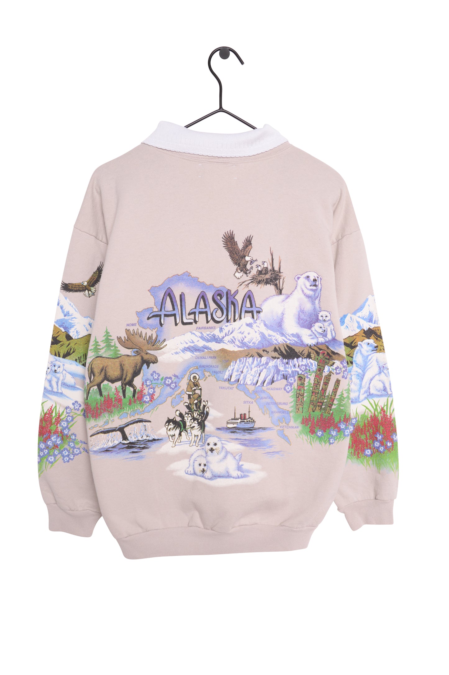 1990s Alaska Wildlife Sweatshirt USA