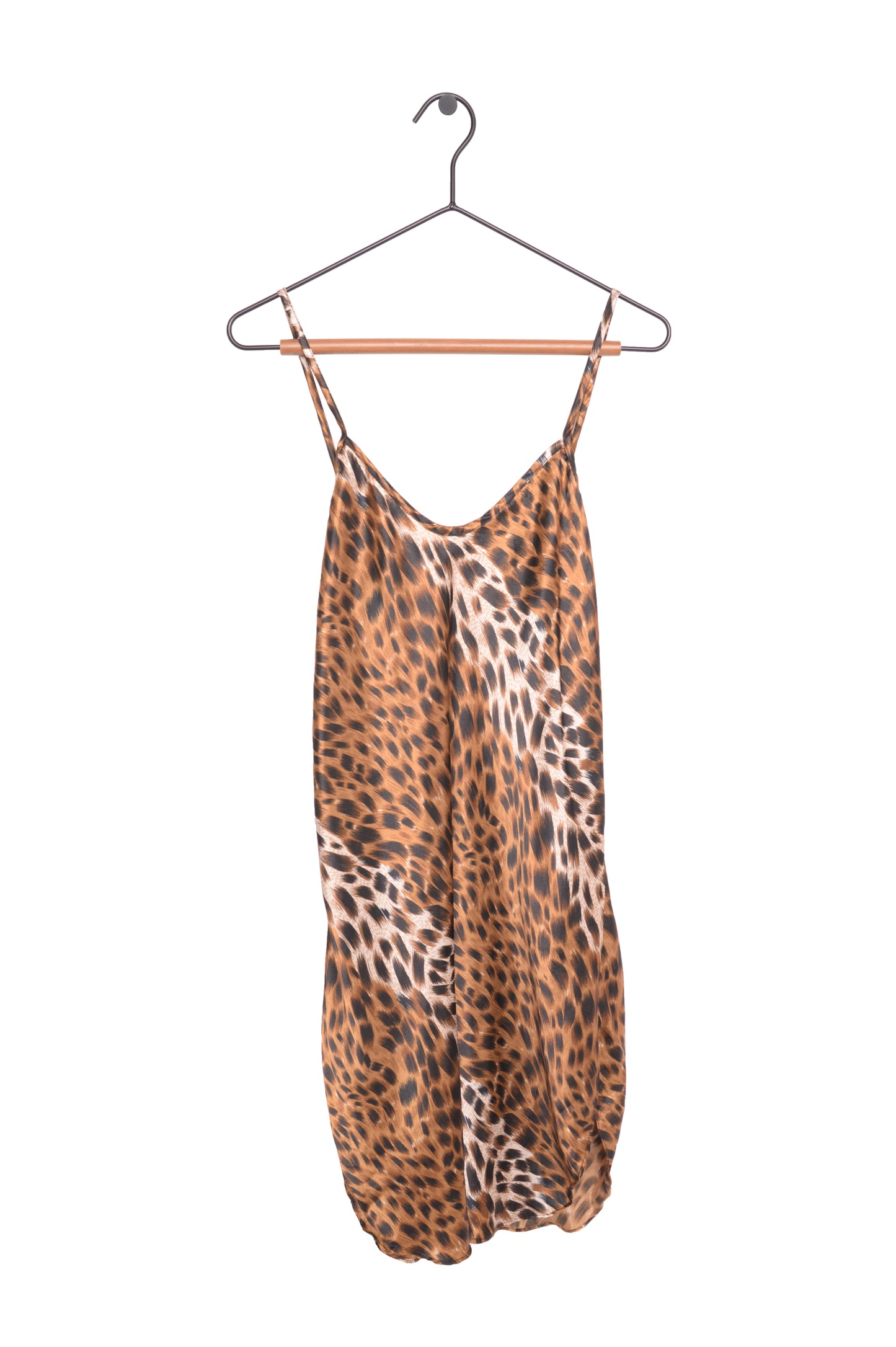 1990s Leopard Mini Slip Dress USA