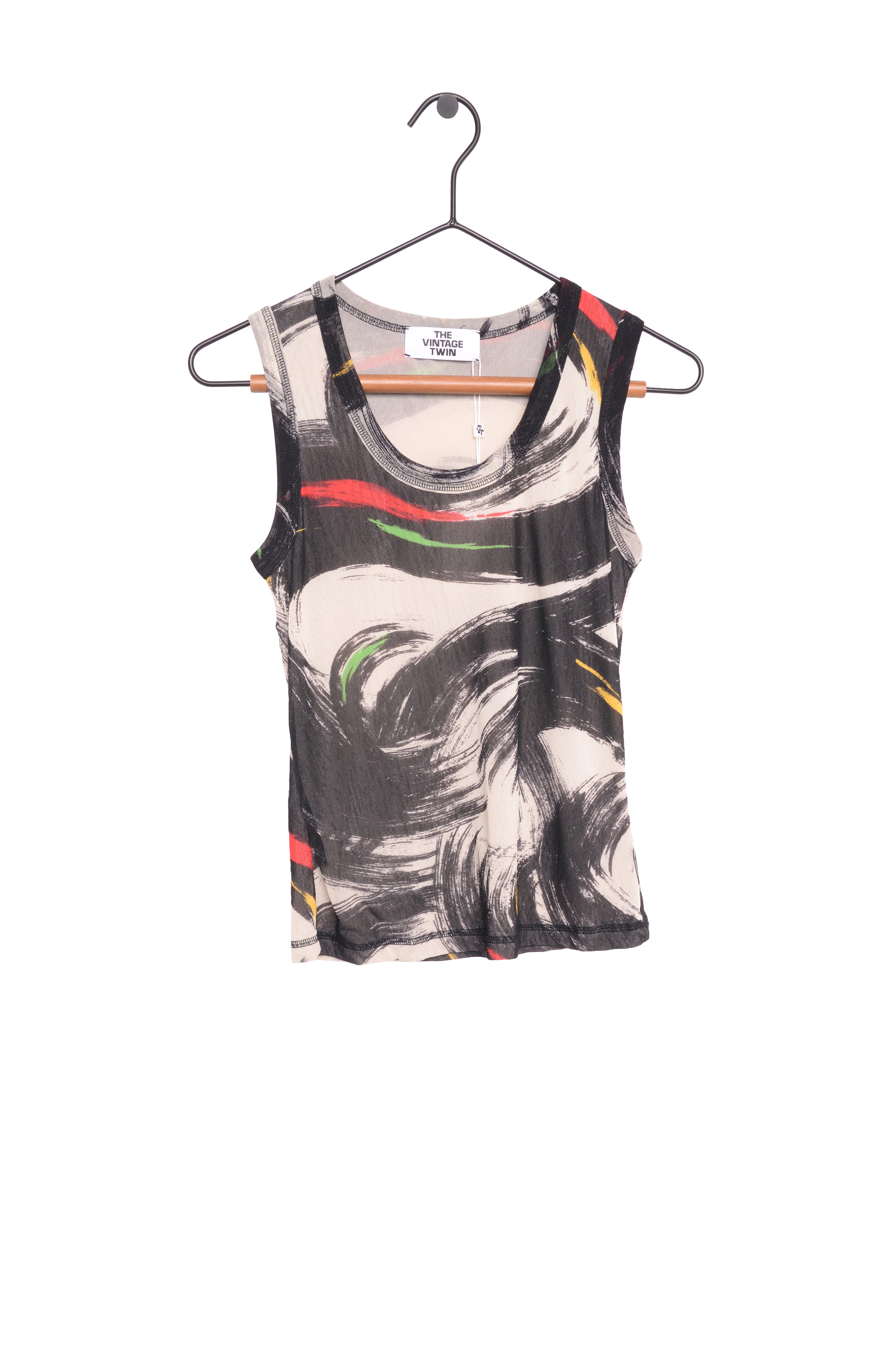 Y2K Abstract Mesh Top – The Vintage Twin