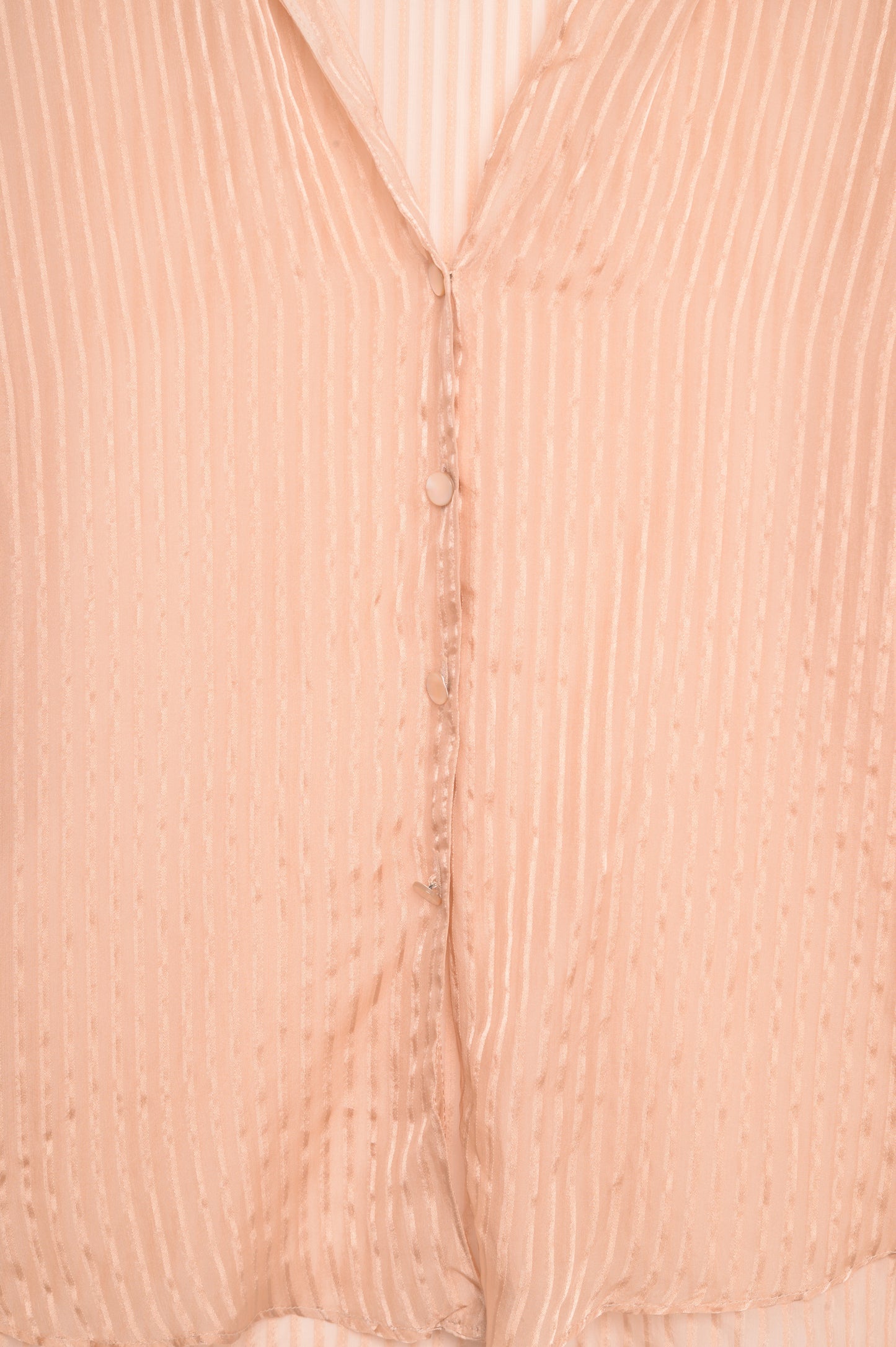 Y2K Sheer Silk Button Top USA