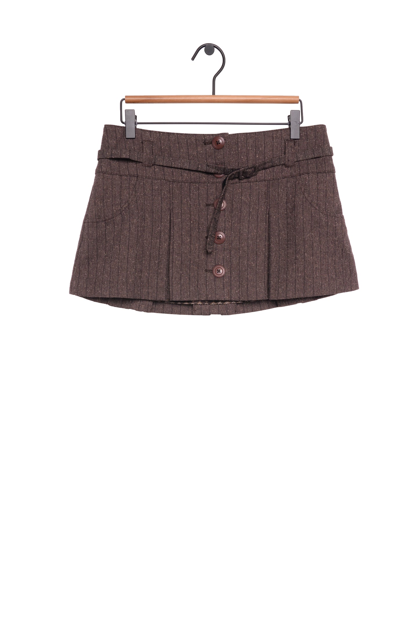 Y2K Pinstripe Micro Mini Skirt