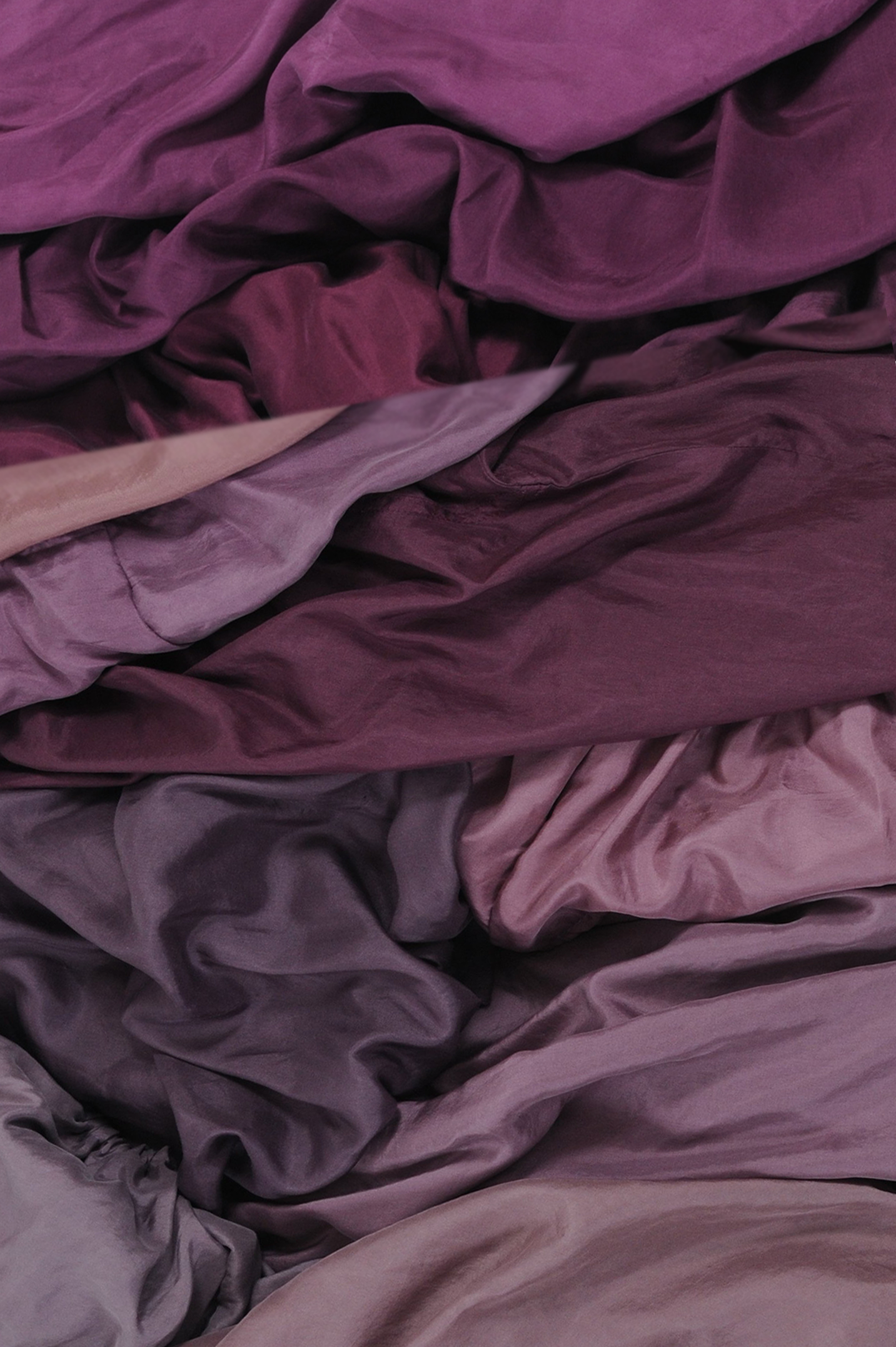 Purple Silk Off-The-Shoulder Top